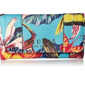 GUESS Los Angeles Heidi Palm Slim Clutch Wallet
